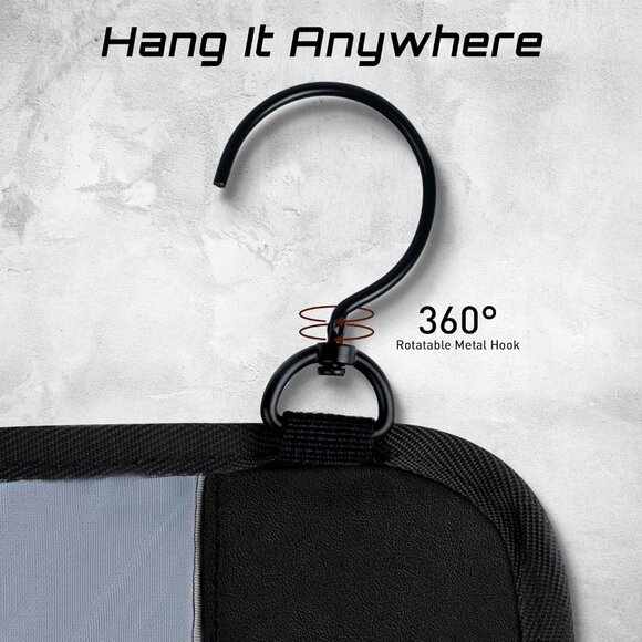 NWT Hanging Travel Toiletry Bag  Black or Brown - Picture 9 of 9